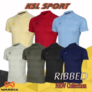 WARRIX เสื้อโปโลวอริกซ์คาดลาย รุ่น Ribbed Polo รหัส WA-203PLACL02