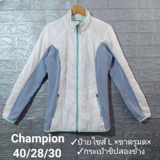 เสื้อแขนยาว Champion แท้มือสองผู้หญิง หน้าหนาว บางเบา ใส่สบาย