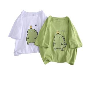 [SALE]เสื้อยืด Dino สกรีนลายไดโนเสาร์ น่ารัก ลายสกรีนคมชัด ผ้านิ่ม ใส่สบาย