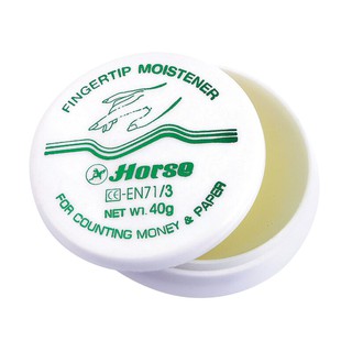 ขี้ผึ้งนับแบงก์ 40 กรัม ตราม้า/Count Bank Wax 40 g. Horse Brand