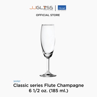 JJGLASS -1501F07 แก้วแชมเปญฟลุท คลาสสิก เซียรีซ โอเชี่ยนกลาส Ocean Glass Classic series Flute Champagne 6 1/2 oz. (185 ml.)