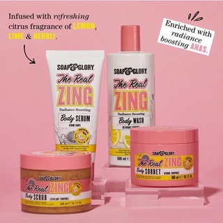 ใหม่🌟Soap &amp; Glory The Real Zing กลิ่นหอมมากติดตัวเลย