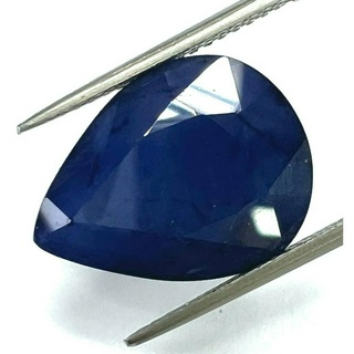 พลอยไพลิน พลอยเเท้. Natural Blue Sapphire. 12.64 การัต(cts) | 17.9X13.7mm | 1020฿