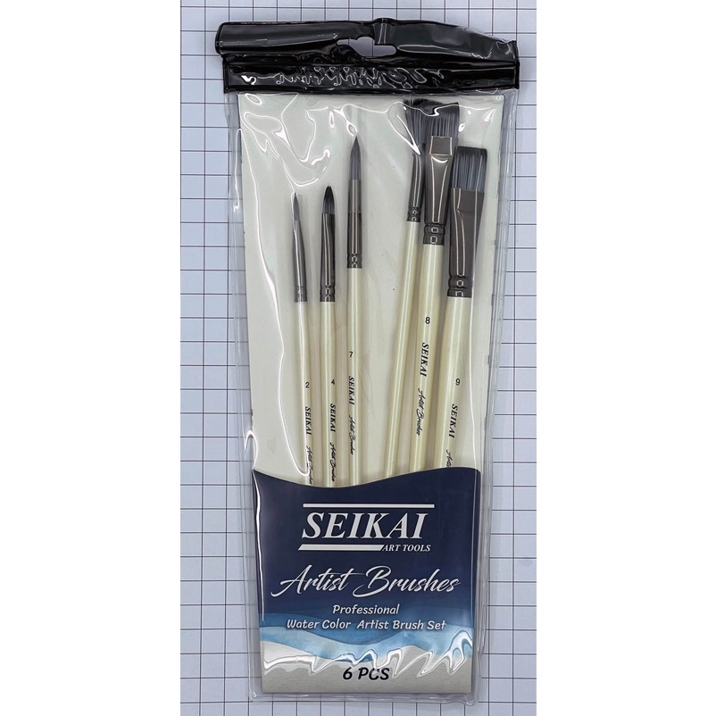 SEIKAI ชุดพู่กัน Artist 6 ด้าม (ARTIST BRUSHERS) 1 ชุด