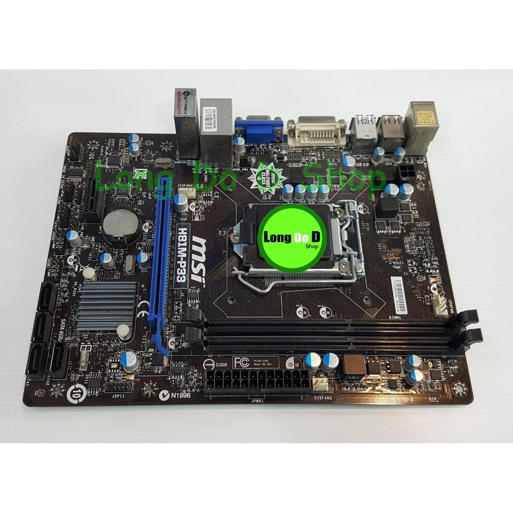 เมนบอร์ด 1150 MSI H81M-P33 (สำหรับช่าง,ของเสีย,ใช้งานไม่ได้,ไม่เคยซ่อมมาก่อน)