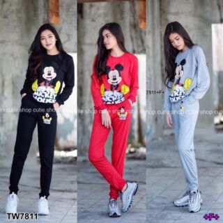 Set 2ชิ้น สกรีนลายการ์ตูนดัง งานสวย