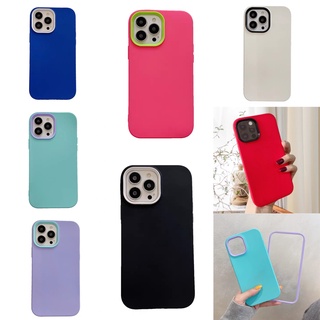 ส่งจากไทย เคสประกบสีพื้น เคสไอโฟน รุ่น สำหรับ ไอโฟน7 i8 7plus 8plus xr i11 i12 12pro 12promax 13 13pro 13promax