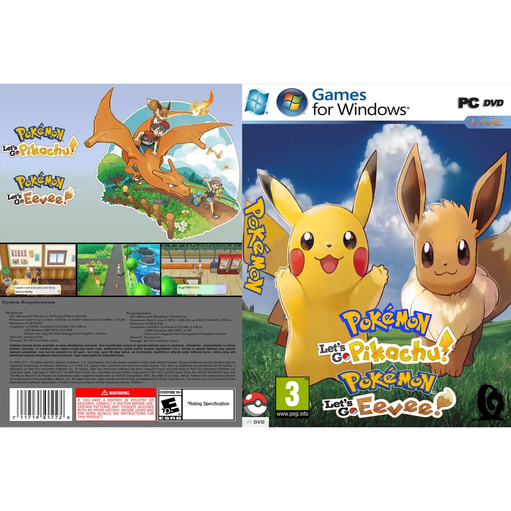 โปเกมอน: Lets Go, Pikachu/Eevee! – v1.0.2 + Yuzu Emu สําหรับเกมพีซี [ออฟไลน์]