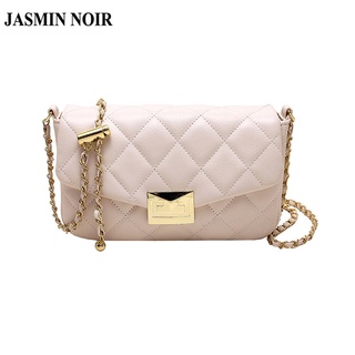 Jasmin NOIR กระเป๋าสะพายข้าง ลายสก๊อต แต่งสายโซ่ สําหรับผู้หญิง