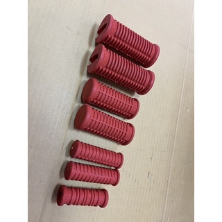 HONDA C95 C92 CA92 CA95 FRONT &amp; REAR PEG &amp; KICK START RUBBER SET "RED" // ยางพักเท้าหน้า ยางพักเท้าหลัง #ยางคันสตาร์ท