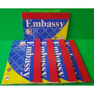 กระดาษคาร์บอน กระดาษก๊อปปี้ Embassy 333H สีน้ำเงิน (100 แผ่น/กล่อง)