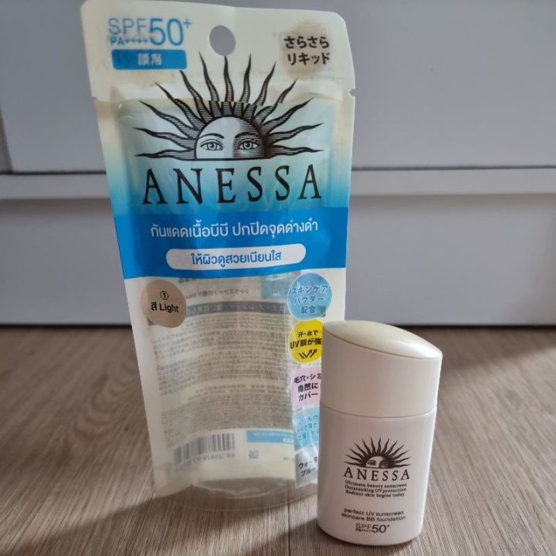 anessa perfect uv bb foundation spf50+ pa++++ 25 ml #1light