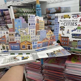 ใหม่‼️7ปก🚓Usborne the ultimate book of Cities , Vehicles , construction, Planet earth, planes , space pop-up