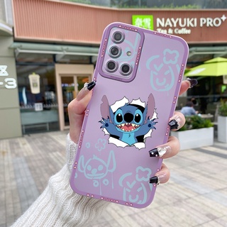 สําหรับ Samsung Galaxy A71 เคส Stitch ดีไซน์ใหม่ เคสยางนิ่ม เลนส์เต็ม ฝาหลัง กล้อง รูปแบบบาง ป้องกัน เคสกันกระแทก