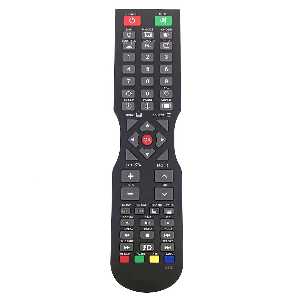 ใหม่เปลี่ยน QT1D สําหรับ SONIQ LED สมาร์ททีวีรีโมทคอนโทรล E23Z13A L32V12B L42D11A U65VX15A E48W13A-A