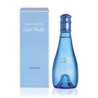 Davidoff Cool Water Woman 100ML Eau de Toilette ของแท้นำเข้า ไซส์จริง