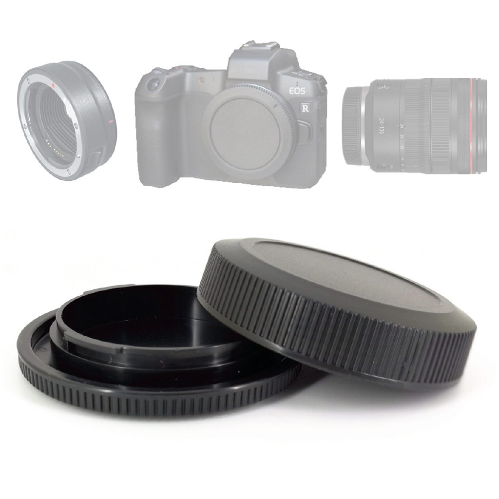 ฝาครอบเลนส์ด้านหลัง RF/ฝาครอบกล้องด้านหน้าสําหรับ Canon EOS R1 RP R3 R5 R6 R7 R8 R10 R50 EOSR กล้องและเลนส์ RF-S เช่น RF-F-5