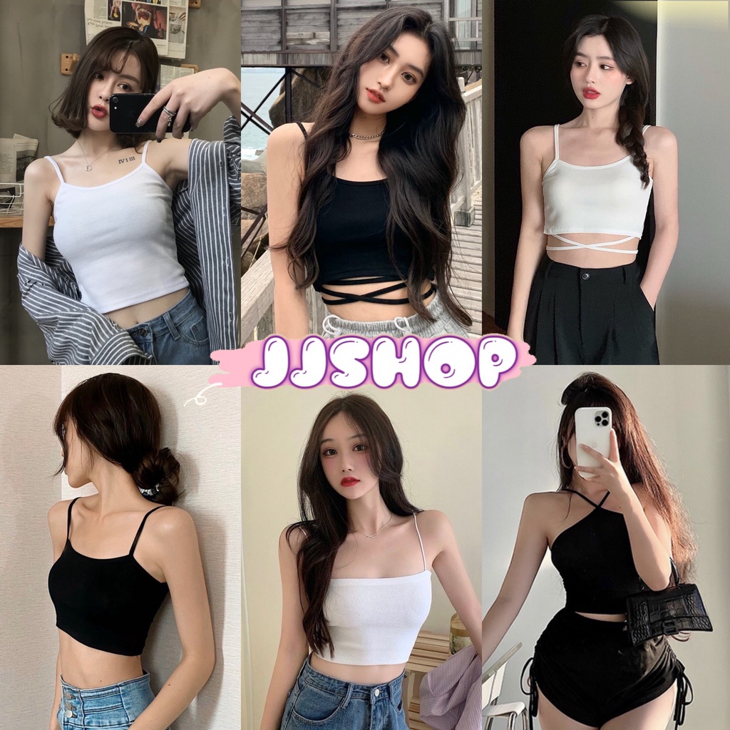 JJ shop พร้อมส่ง เสื้อสายเดี่ยวราคาถูก น่ารักคุณภาพดีใส่สบายพลาดไม่ได้น้าา "CC-33/XO-03/ZM-3/DW-02/YP-2"