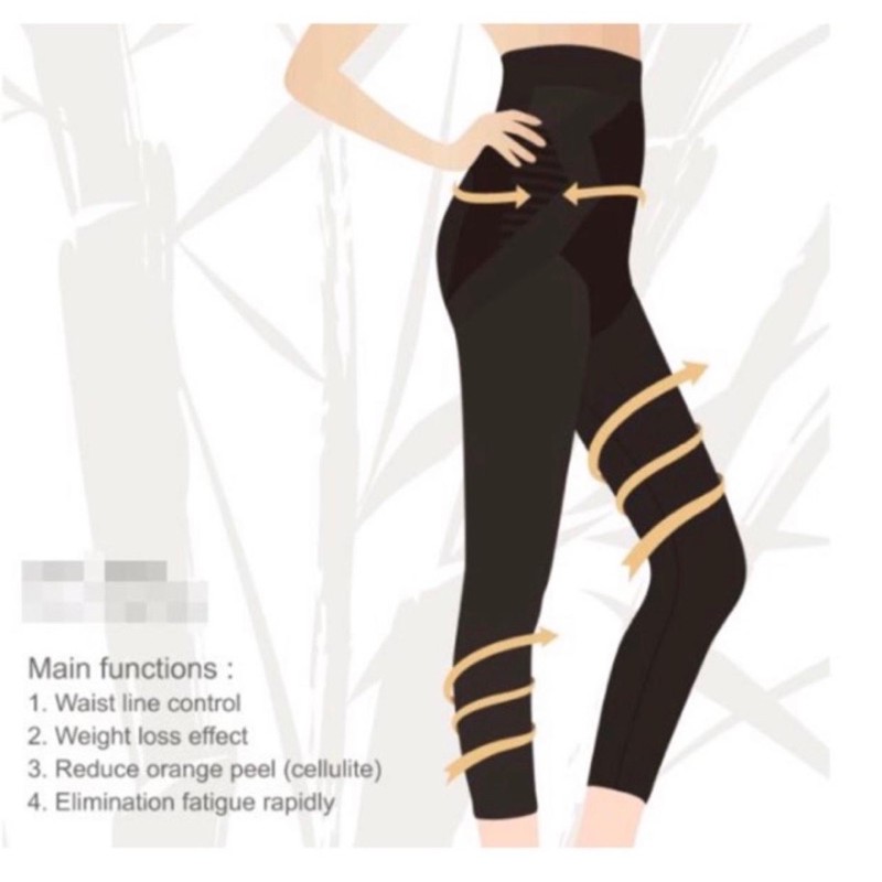 POMPON My Shaper Far อินฟราเรดทัวร์มาลีน Slimming Anti Cellulite Leggings Detox กางเกงกําจัดไขมัน
