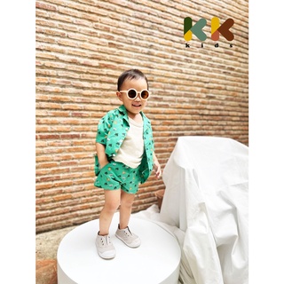 kk kids - Deep in the forest set เซ็ทเสื้อ+กางเกง ผ้าคอตตอน พร้อมส่ง