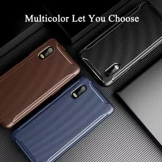 สําหรับ Samsung Galaxy XCover Pro เคสคาร์บอนไฟเบอร์หรูหราซิลิโคน Bussness กันกระแทก