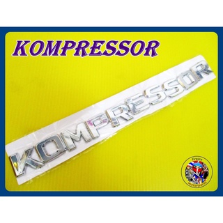 โลโก้ - With for MERCEDES BENZ KOMPRESSOR CHROME LOGO EMBLEM DECAL  ขนาด 22 x 2