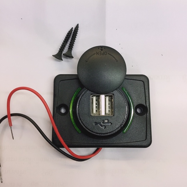 แปลงไฟ12Vเป็น5V3.1A 2usb(usbบางเล็ก)