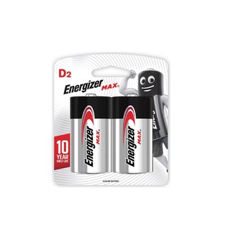 ถ่านอัลคาไลน์ E95-BP2 D (2 ก้อน/แพ็ค) Energizer Max/Alkaline batteries E95-BP2 D (2 pieces / pack) Energizer Max