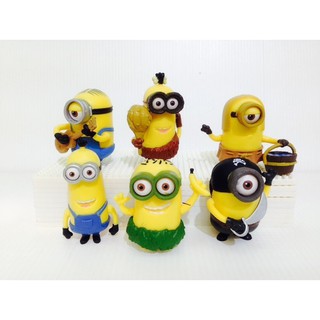 6 cm Action Figure Minion The Movie SET of 6 โมเดล ฟิกเกอร์ การ์ตูน แอนิเมชั่น มินเนี่ยน ภาคหนังโรง