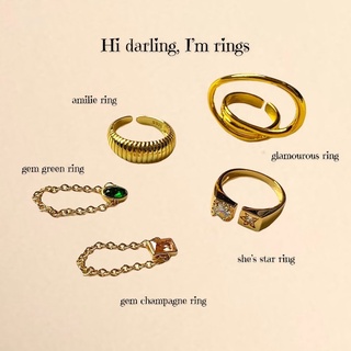 HI DARLING COLLECTION RINGS/รวมแหวนทอง s925