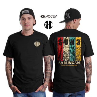 T-shirt เสื้อยืด พิมพ์ลาย Santri Distro Sarongan Santri แบบดั้งเดิม S-5XL