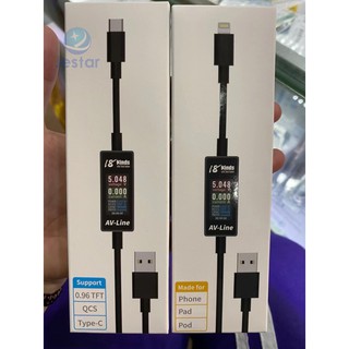 Av-Line สายชาร์จ Usb สําหรับ Iphone/Samsung/Huawei แรงดันไฟฟ้า