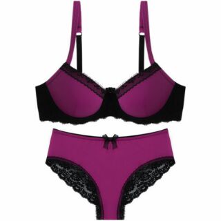 Bonbon Bra ชุดชั้นในแฟชั่น สี ชมพูบานเย็น