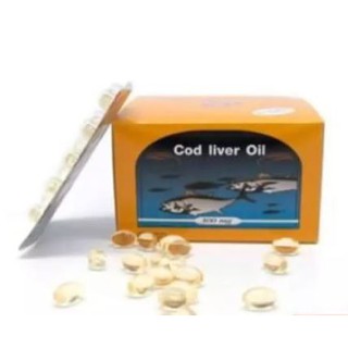 น้ํามันตับปลา พรีเวนทีฟ ไลฟ์ Cod Liver Oil High Source Of Omega-3 Vitamin E ( 1 กล่อง บรรจุ 10 แผง )