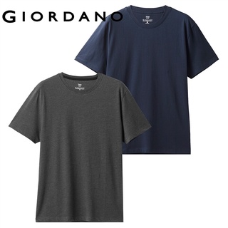 Giordano เสื้อยืดแขนสั้น จำนวน 2 ชุด มีหลายแบบด้วยกัน Free Shipping 01247004 BCFA