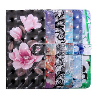 เคสโทรศัพท์มือถือหนัง ฝาพับ ลายเพ้นท์ 3D พร้อมช่องใส่บัตร สําหรับ Nokia 2 3 5.4