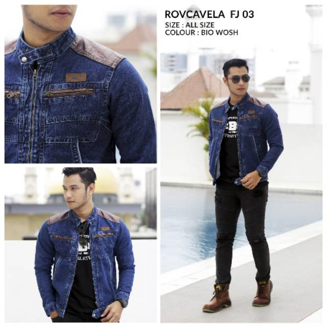 THE BERRY MENS JEANS JACKET ROVCAVELA JACKET COOL JACKET RECOMMENDED JACKET GOOD QUALITY JEANS JACKE