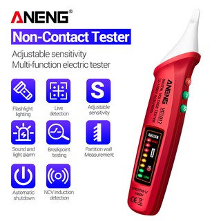 Aneng VC1017 ปากกามัลติมิเตอร์ดิจิทัล AC วัดแรงดันไฟฟ้า 12-1000V NCV โวลต์มิเตอร์อัตโนมัติ เซนเซอร์อัจฉริยะ เครื่องทดสอบ Buzzer เครื่องมือตรวจจับ