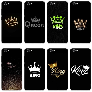 เคสโทรศัพท์มือถือพิมพ์ลาย King Queen สําหรับ Vivo Y71 Y81 Z1 Pro Y19 Y15 2020 Y95 Y7I Y8I