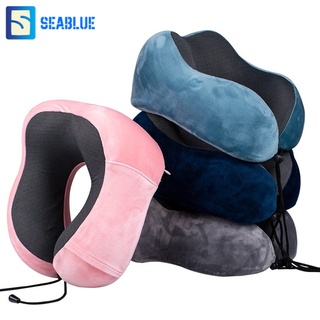 SEABLUES-หมอนรองคอแบบพกพา นุ่ม หลับสบายไม่ปวดคอ ถอดซักได้ รุ่น MY-F05 พร้อมส่งจากไทย*ไม่มีถุงใส่หมอน