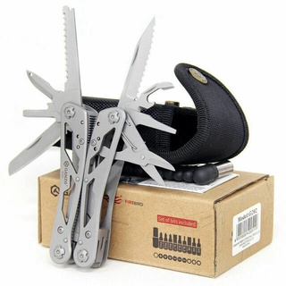 คีม (plier) เครื่องมือเอนกประสงค์ Ganzo G202 (multi-tool) ของแท้ เหล็ก 440C, 24 in 1 มีดพับ EDC พร้อมไนล่อนเคส