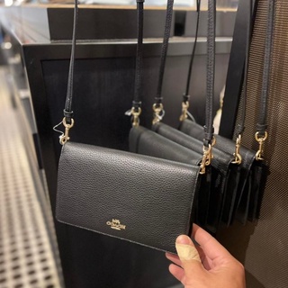 (ผ่อน 0%) ❤ ❤ ของแท้!! พร้อมส่งในไทย!! Coach Anna Foldover Crossbody Clutch ❤ ❤