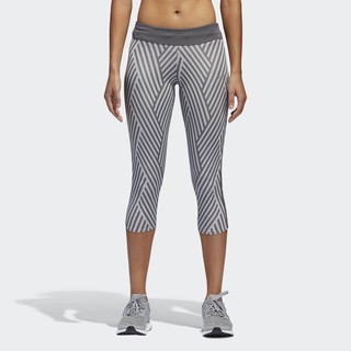 [New] Adidas | RESPONSE THREE-QUARTER TIGHTS - Grey กางเกงเลคกิ้ง ออกกำลังขาย วิ่ง โยคะ ของแท้ 100% พร้อมส่ง ป้ายห้อย