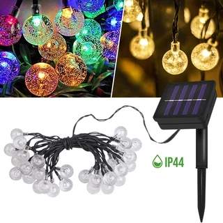 โซล่าเซลล์ ลายปิงปอง สายดำแบบ 25/50/100/หลอด LED ไฟกระพริบ ไฟตกแต่งกลางแจ้ง