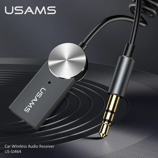 Usams อะแดปเตอร์รับสัญญาณบลูทูธไร้สาย 5.0 USB เป็นแจ็ค 3.5 มม. สําหรับลําโพงรถยนต์ แฮนด์ฟรี