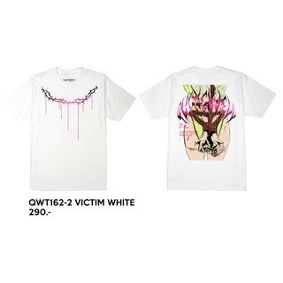 เสื้อยืดผ้าฝ้ายพิมพ์ลายขายดี №∏◄QWT162-2 VICTIM WHITE