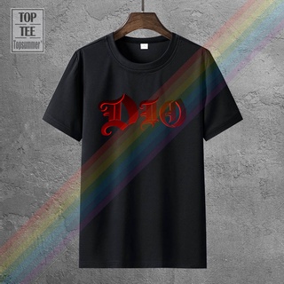 แฟชั่น เสื้อยืดผ้าฝ้าย พิมพ์ลายวงร็อคเอลฟ์ Ronnie James Dio Man สีดํา OIU12QWWE46370