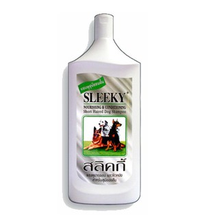 Sleeky Moisturising &amp; Conditioning Short Haired Dog Shampoo 1000ml แชมพู สลีกกี้ บำรุงขนและผิวหนัง สำหรับสุนัขขนสั้น