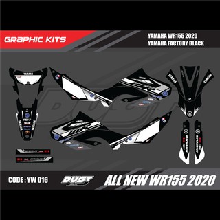 สติ๊กเกอร์วิบาก YAMAHA WR155R 2020 ทั้งคัน Graphic kit สติ๊กเกอร์เคลือบเงา สุดคุ้ม