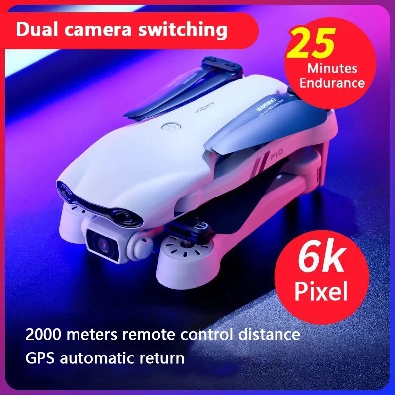 F10 Drone GPS 4K HD กล้อง กล้องคู่ 5G WiFi Live Video FPV Quadrotor ...